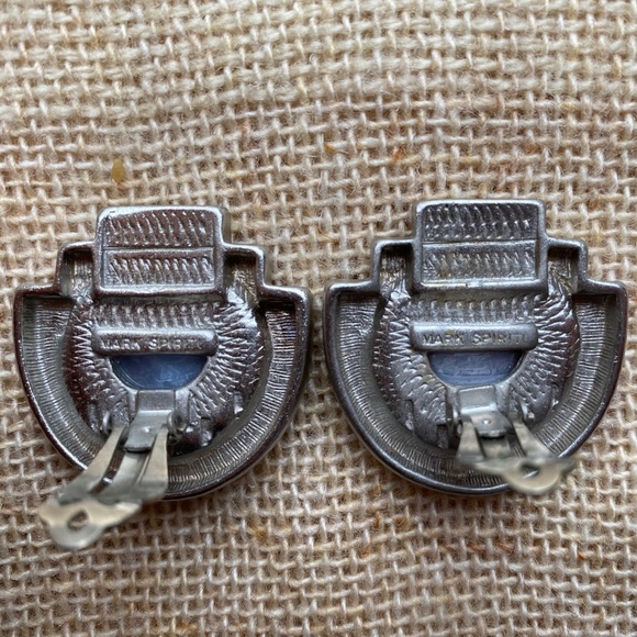 Mark Spirito blue lace agate clip earrings - Picture 4 of 5